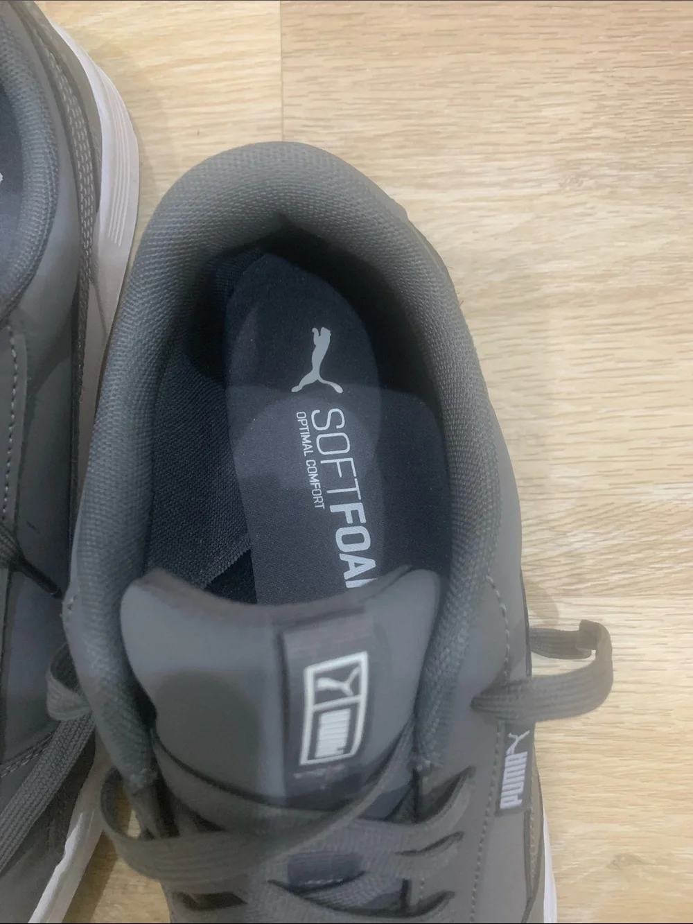 Puma Men's Charcoal Gray Low-Top Sneakers - Picture 2 of 6